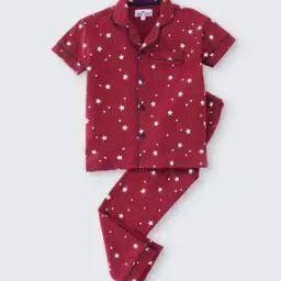 Boys Star Print Shirt with Pyjamas-picture-36