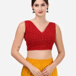 Women Back Open Blouse-image-91
