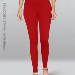 Women Ankle-Length Leggings with Elasticated Waist-image-16