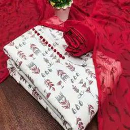 Women Floral Unstitched Dress Material-image-17