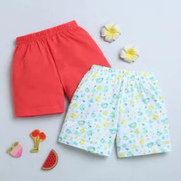 Pack of 2 Printed Shorts with Elasticated Waist-picture-9