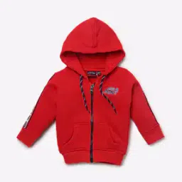 Zip-Front Hoodie with Typographic Taping-image-87