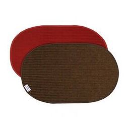 Set of 2 Oval Shape Door Mat 23'' x 14"-image-4