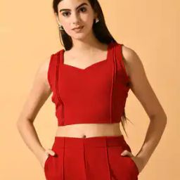 Women Sweetheart-Neck Slip-On Blouse-image-86