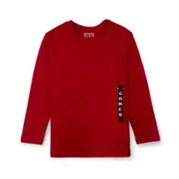 Boys Typographic Print Regular Fit Crew-Neck T-Shirt-image-70