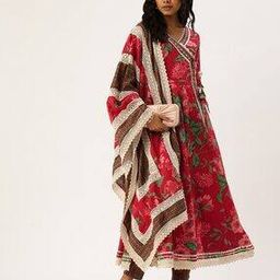 Women Floral Print Fit & Flare Dress-image-8