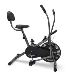 PowerMax Fitness BU-201 Dual Action Air Bike/Exercise Bike for Home _PIPE_Gym Cycle for Workout With Adjustable Cushioned Seat _-66