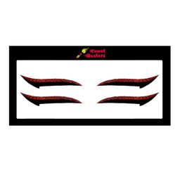 Comet Busters Glitter Eyeliner Sticker - Red 022-80