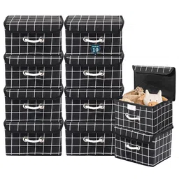 Kuber Industries Black Set of 6 Reusable Drawer Organiser Organisers-12