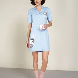 Dreamz by Pantaloons Printed Nightdress-image-44