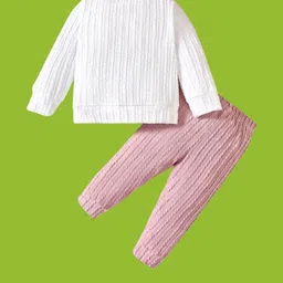 KIDDRESS Kids-Unisex White Cotton Blend Clothing Set-picture-45