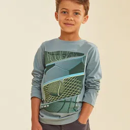 mothercare Boys Graphic Printed Round Neck Cotton T-shirt-image-73