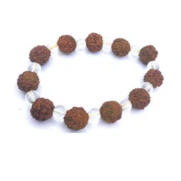RAVIOUR LIFESTYLE Unisex Rudraksha with Stones Bracelet-image-81