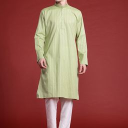 MANQ Men Thread Work Kurta-picture-3