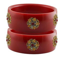 Vidhya Kangan Women Red Bangle-image-45