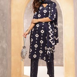 Anouk Women Ethnic Motifs Printed Regular Pure Cotton Kurta with Trousers & With Dupatta-image-64