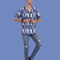 STITCH MONKEY Men Comfort Opaque Printed Casual Shirt-image-80