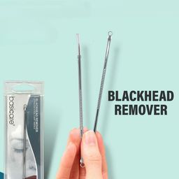 basicare Set Of 2 Blackhead Remover With Loop & Slant Tweezer image 4