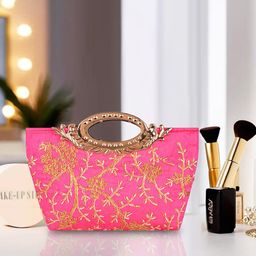 Kuber Industries Floral Embroidered Purse Clutch-image-89