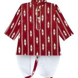 BAESD Boys Ethnic Motifs Printed Regular Kurta with Dhoti Pants-54