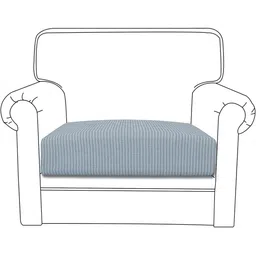 HOKIPO Grey Jacquard 1 Seater Sofa Cover-image-88