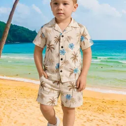 FASHION GRAB Boys Printed Shirt With Shorts-image-85