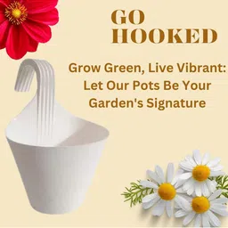 go hooked Hook Railing Planter Hanging Pots for Plant image 4