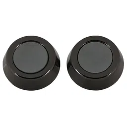 PELUCHE Men Black Ceramic Studded Stone Cufflinks-image-47