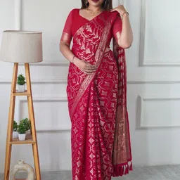KAYOMMI Embellished Zari Ready to Wear Saree-picture-9