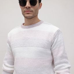 The Roadster Life Co. Self Striped Woollen Pullover-picture-15