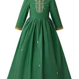 StyleCast x Revolte Ethnic Motifs Applique Maxi Dress-image-85