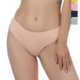 Liigne Pack Of 5 Cotton Mid-Rise Basic Briefs VCPC2216-XS-image-63