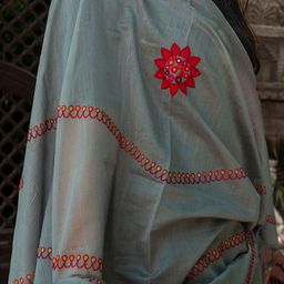 craftroots Embroidered Dupatta with Thread Work image 3