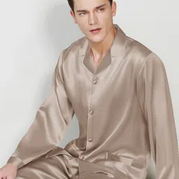 Bella Babe by SK Men Shirt Collar Satin Night suit-image-43