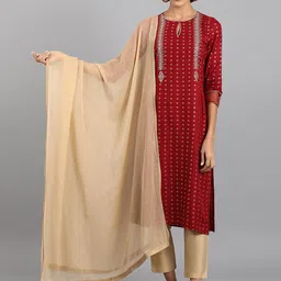 W Dupatta with Sequinned-14
