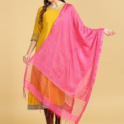 Dupatta Bazaar Cotton Silk Sequinned Dupatta image 1