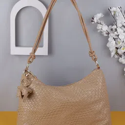 Mochi Structured Hobo Bag with Tasselled image 2