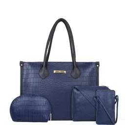LEGAL BRIBE Set Of 4 Textured Structured Handheld Bag image 1