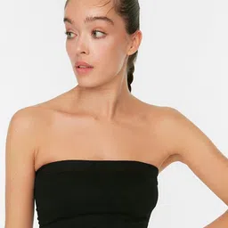 Trendyol Black Bandeau Bra Lightly Padded-23