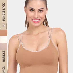 Amour Secret Pack Of 3 Ribbed Lightly Padded Anti Odour Sports Bra-image-51