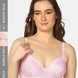 Curvy Love Pack Of 2 Full Coverage Lightly Padded T-shirt Bra With All Day Comfort-30