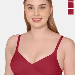 KOMLI Pack Of 3 Full Coverage Lightly Padded Bra All Day Comfort-picture-11