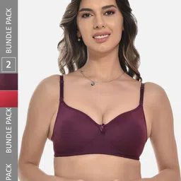 StyFun Pack Of 2 Full Coverage Lightly Padded All Day Comfort Everyday Bra-14