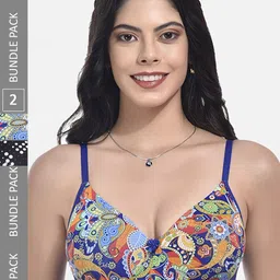 StyFun Pack Of 2 Full Coverage Lightly Padded Everyday Bra With All Day Comfort image 1
