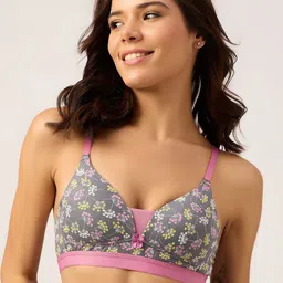 DressBerry Women Floral Non-Wired Medium Coverage Lightly Padded Bra-25