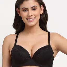 MAKCLAN Underwired & Lightly Padded Plunge Bra-picture-27