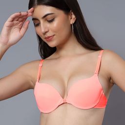 BRACHY Medium Coverage Underwired Lightly Padded Plunge All Day Comfort Bra-picture-16