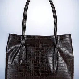 DressBerry Brown Textured Structured Shoulder Bag-56