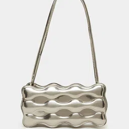 Styli Structured Metallic Design Structured Shoulder Bag-44