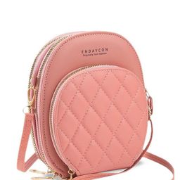 SYGA Leather Structured Sling Bag with Quilted image 1